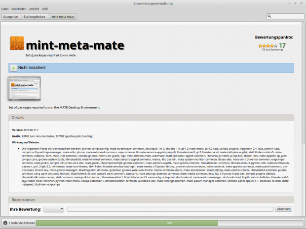 Nach der Installation von Mate unter der Cinnamon-Version konnten wir den Desktop anschließend nicht starten. Umgekehrt gelang es aber. (Screenshot: Golem.de)